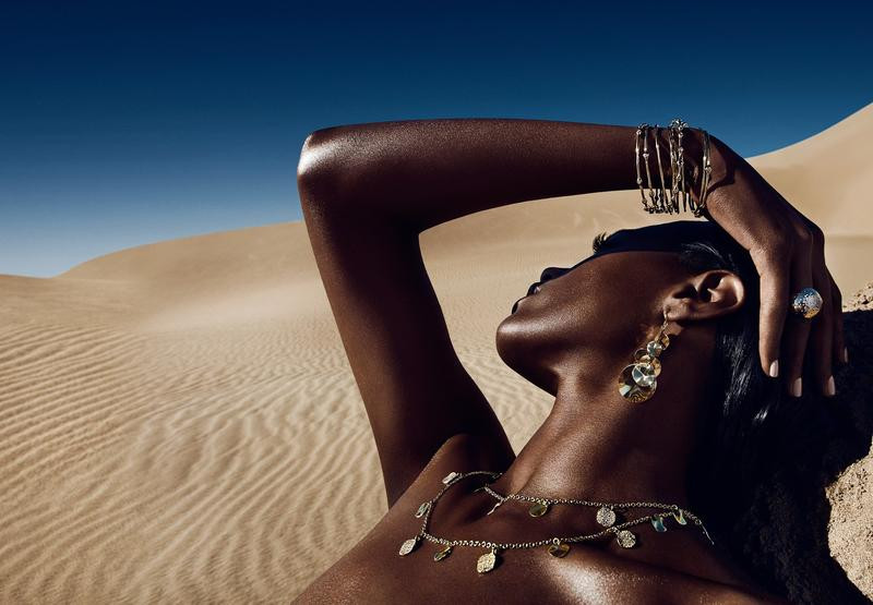 Sharam Diniz featured in  the Ippolita advertisement for Spring/Summer 2016