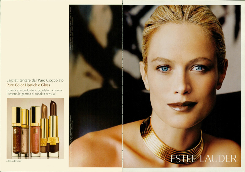 Carolyn Murphy featured in  the Estée Lauder Pure Color advertisement for Spring/Summer 2005