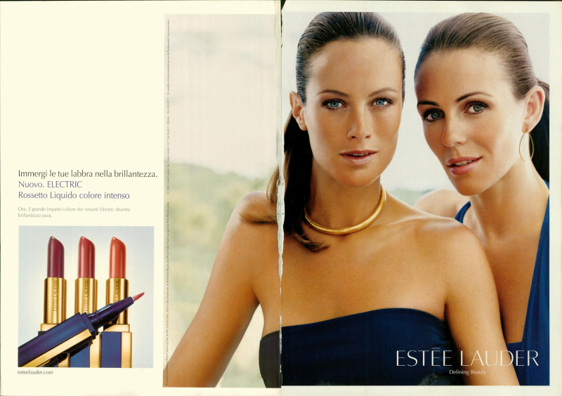 Carolyn Murphy featured in  the Estée Lauder Pure Color advertisement for Spring/Summer 2005