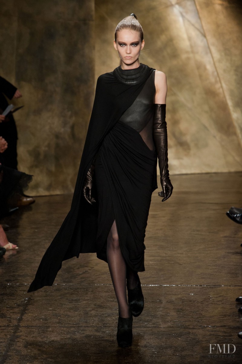 Daria Strokous featured in  the Donna Karan New York fashion show for Autumn/Winter 2013