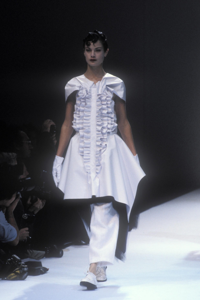 Carolyn Murphy featured in  the Comme Des Garcons fashion show for Spring/Summer 1995
