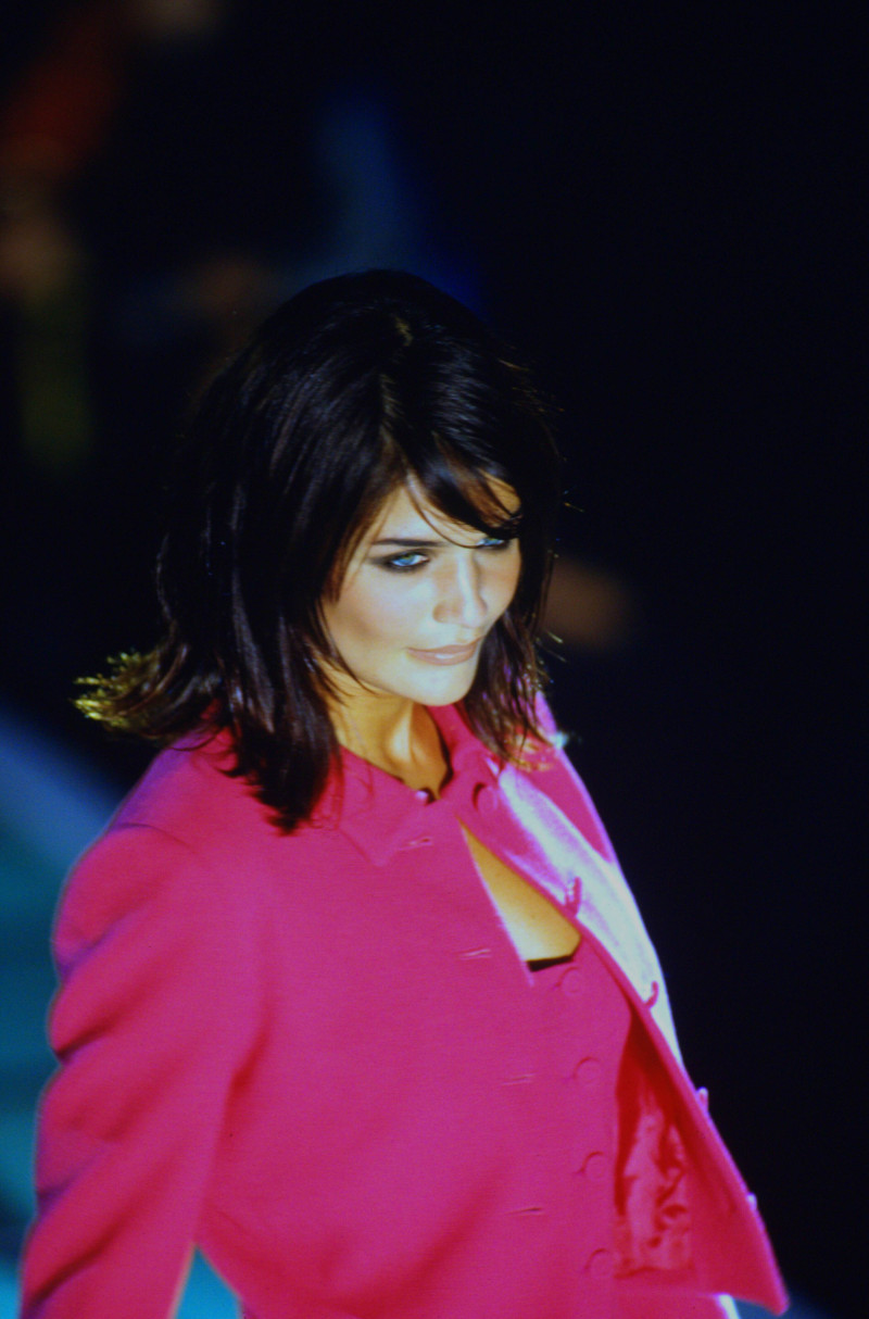 Helena Christensen featured in  the Istante by Versace fashion show for Spring/Summer 1996