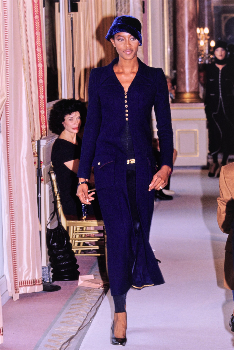Naomi Campbell featured in  the Chanel Haute Couture fashion show for Autumn/Winter 1996