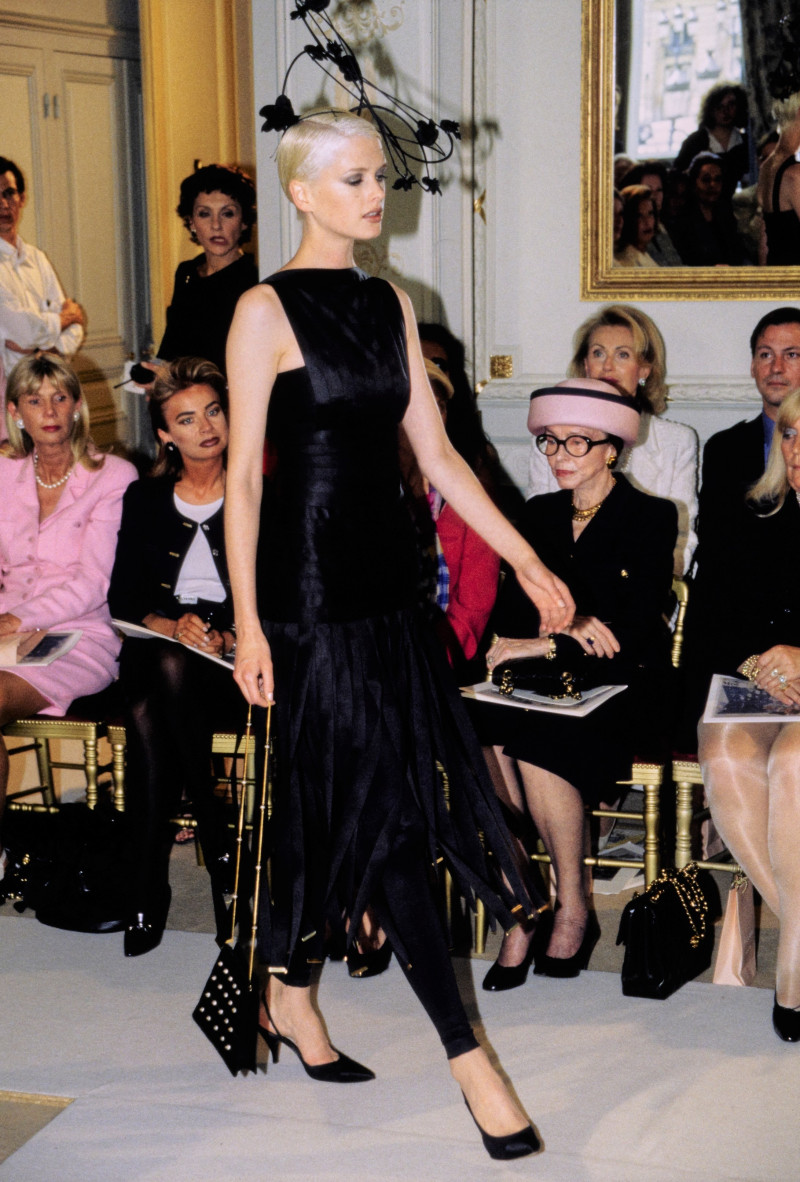 Kylie Bax featured in  the Chanel Haute Couture fashion show for Autumn/Winter 1996