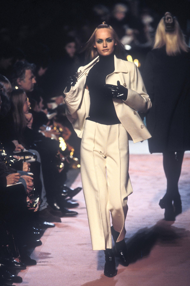 Amber Valletta featured in  the Jean-Paul Gaultier fashion show for Autumn/Winter 1996