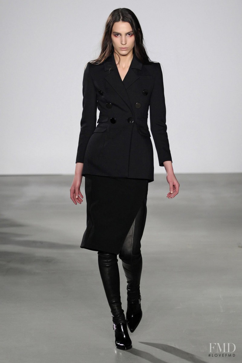 Mijo Mihaljcic featured in  the Altuzarra fashion show for Autumn/Winter 2013