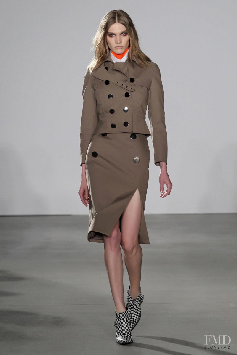 Irina Nikolaeva featured in  the Altuzarra fashion show for Autumn/Winter 2013
