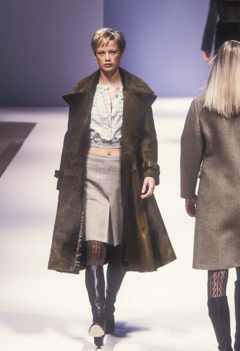 Carolyn Murphy featured in  the Marni fashion show for Autumn/Winter 1996