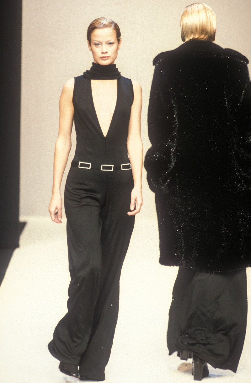 Carolyn Murphy featured in  the Paco Rabanne fashion show for Autumn/Winter 1996