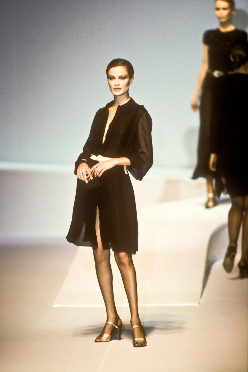 Carolyn Murphy featured in  the Valentino fashion show for Autumn/Winter 1996