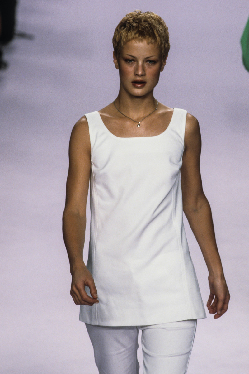 Carolyn Murphy featured in  the Anna Sui fashion show for Spring/Summer 1996