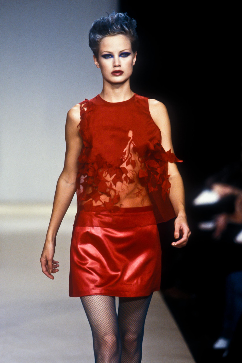 Carolyn Murphy featured in  the Martine Sitbon fashion show for Spring/Summer 1996
