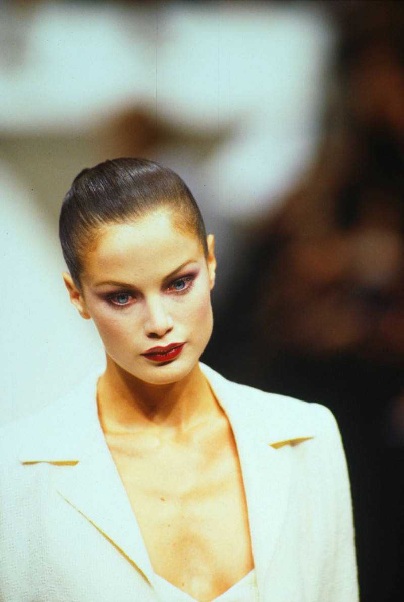 Carolyn Murphy featured in  the Alberta Ferretti fashion show for Spring/Summer 1995