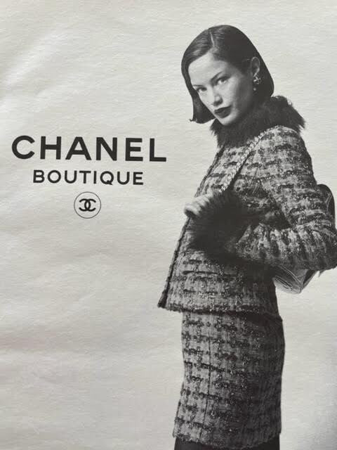 Carolyn Murphy featured in  the Chanel advertisement for Autumn/Winter 1994