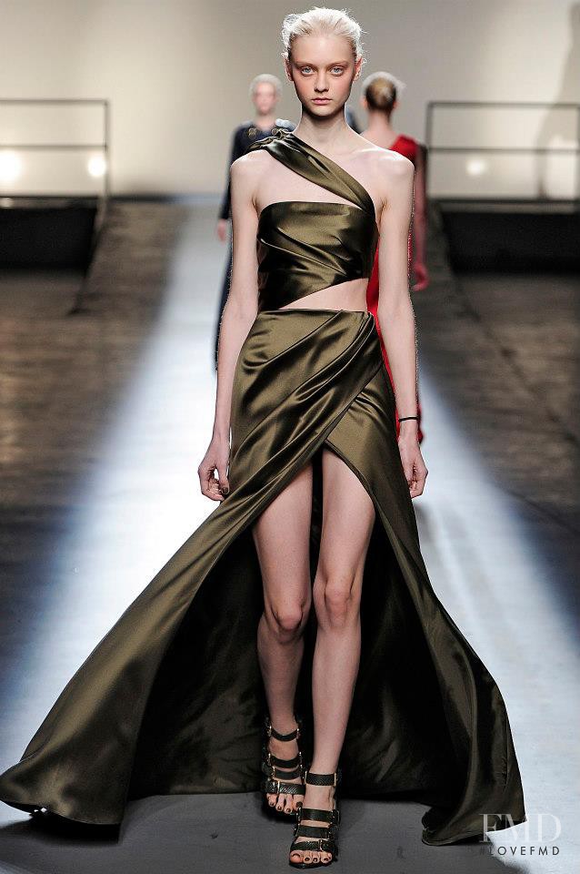 Nastya Kusakina featured in  the Prabal Gurung fashion show for Autumn/Winter 2013