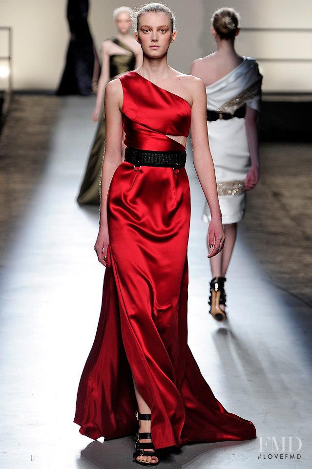 Sigrid Agren featured in  the Prabal Gurung fashion show for Autumn/Winter 2013