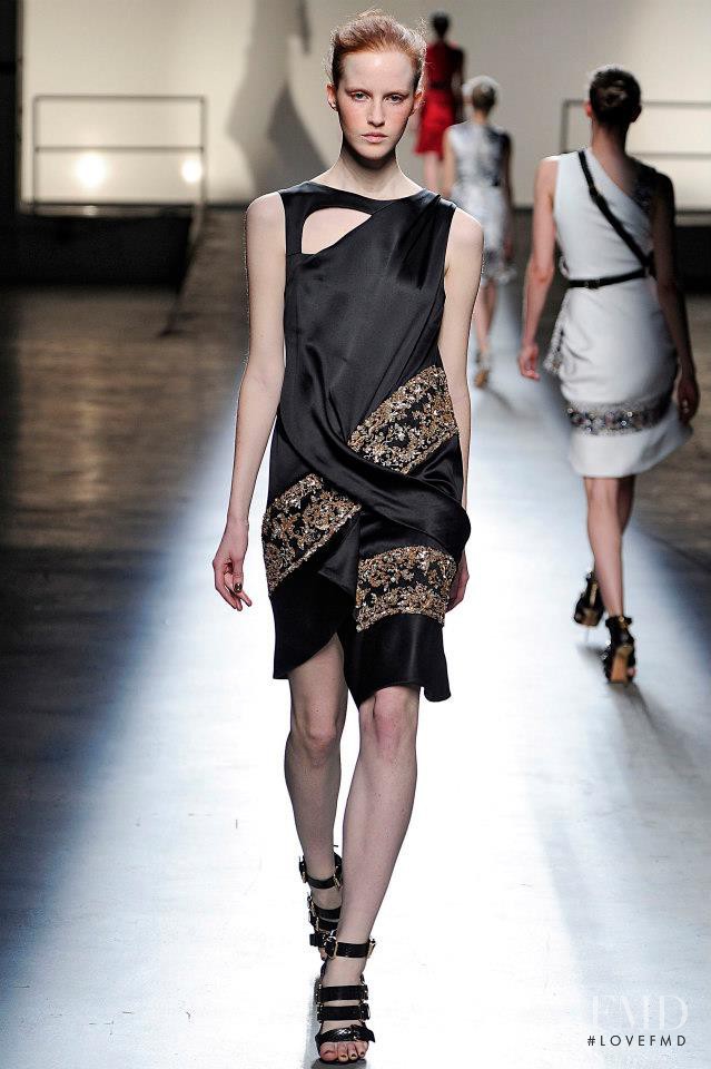Magdalena Jasek featured in  the Prabal Gurung fashion show for Autumn/Winter 2013