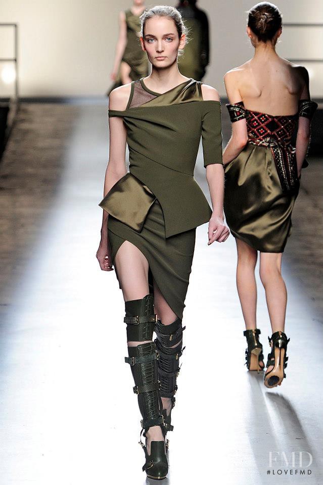 Zuzanna Bijoch featured in  the Prabal Gurung fashion show for Autumn/Winter 2013