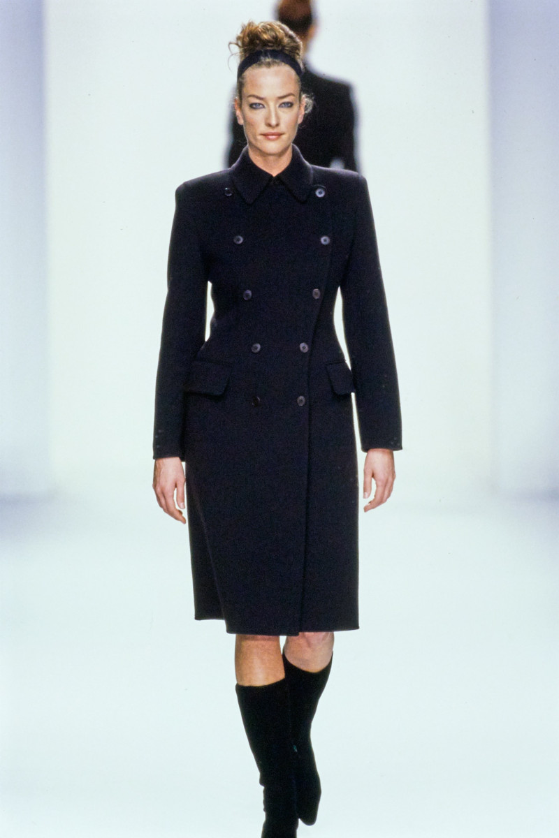 Tatjana Patitz featured in  the Calvin Klein 205W39NYC fashion show for Autumn/Winter 1995