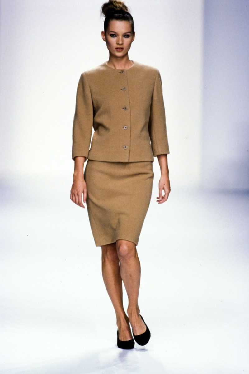 Kate Moss featured in  the Calvin Klein 205W39NYC fashion show for Autumn/Winter 1995