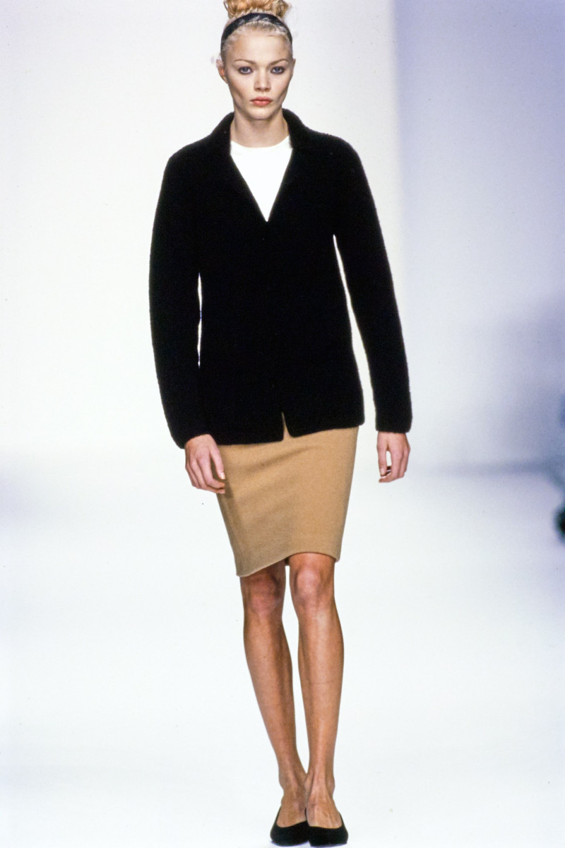 Jodie Kidd featured in  the Calvin Klein 205W39NYC fashion show for Autumn/Winter 1995