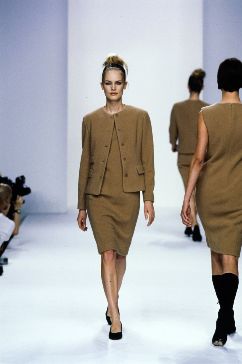 Anna Klevhag featured in  the Calvin Klein 205W39NYC fashion show for Autumn/Winter 1995