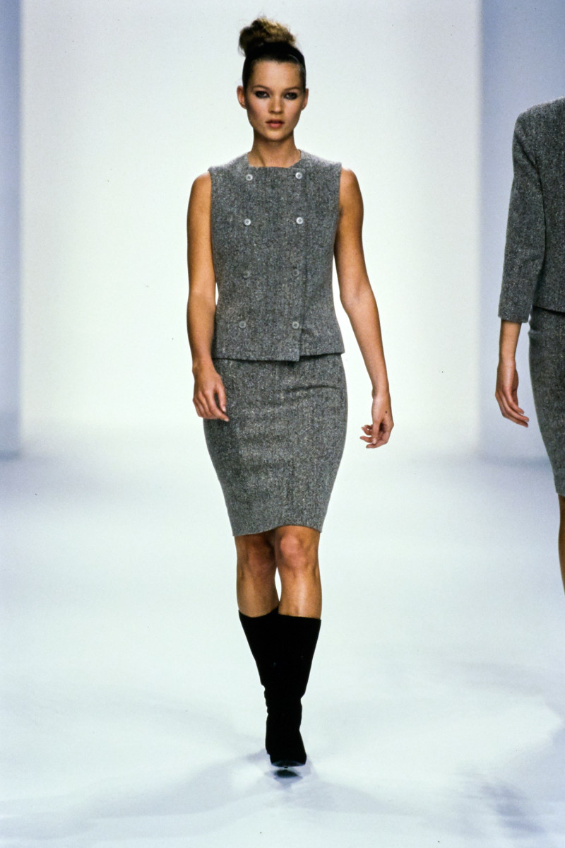 Kate Moss featured in  the Calvin Klein 205W39NYC fashion show for Autumn/Winter 1995
