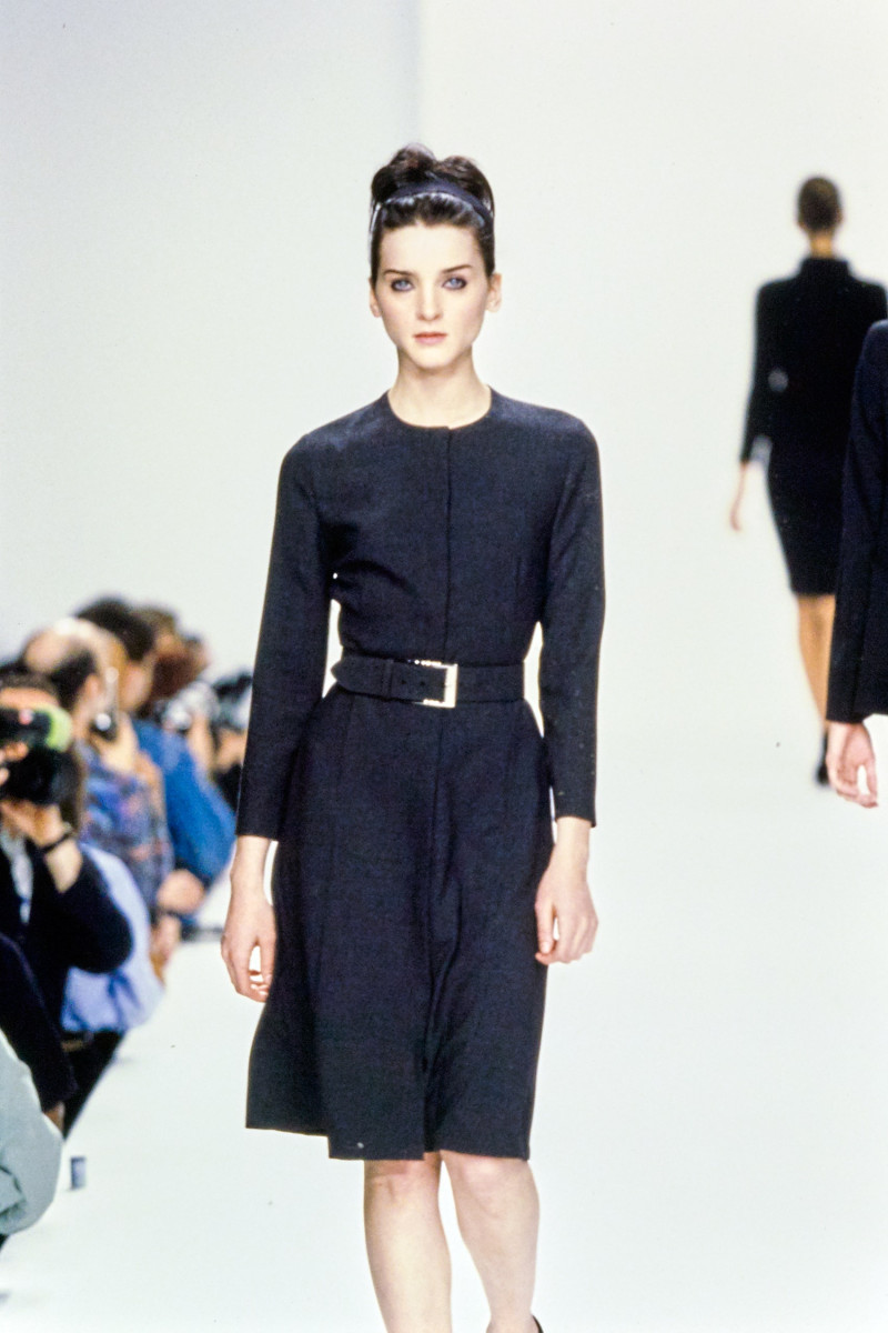 Michele Hicks featured in  the Calvin Klein 205W39NYC fashion show for Autumn/Winter 1995