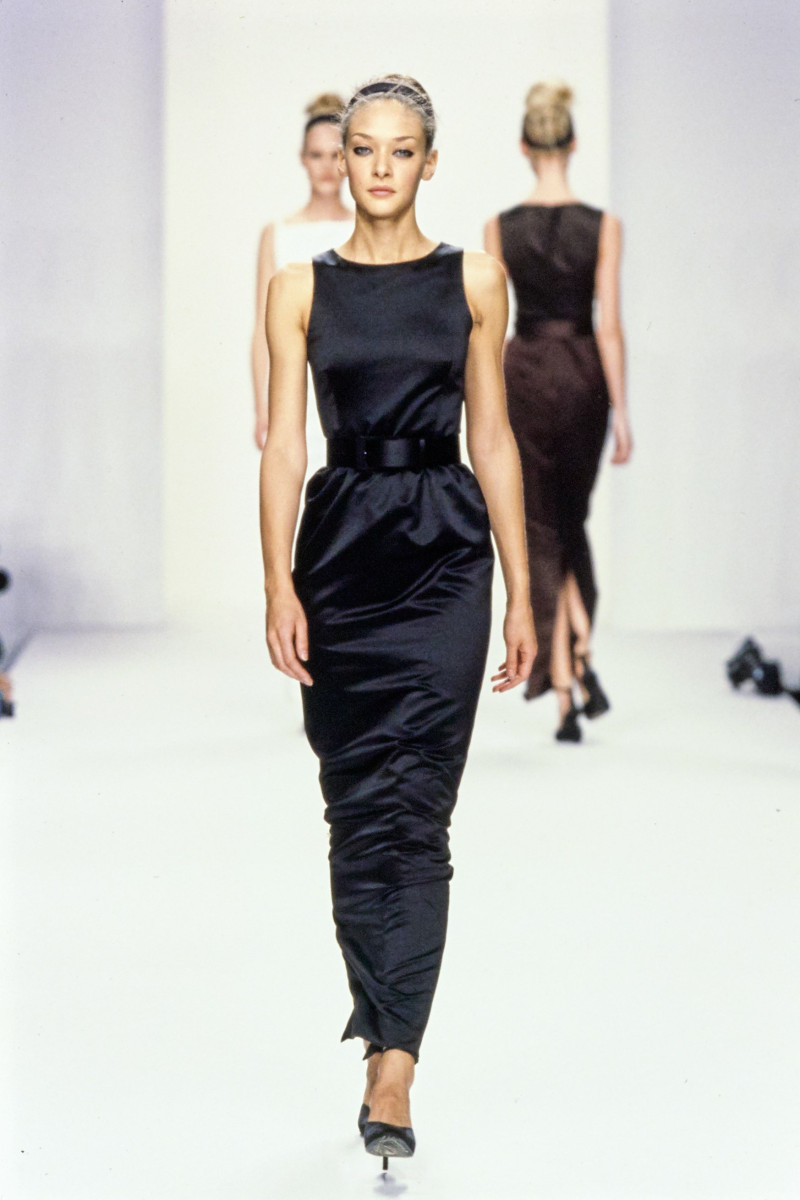 Chrystèle Saint Louis Augustin featured in  the Calvin Klein 205W39NYC fashion show for Autumn/Winter 1995