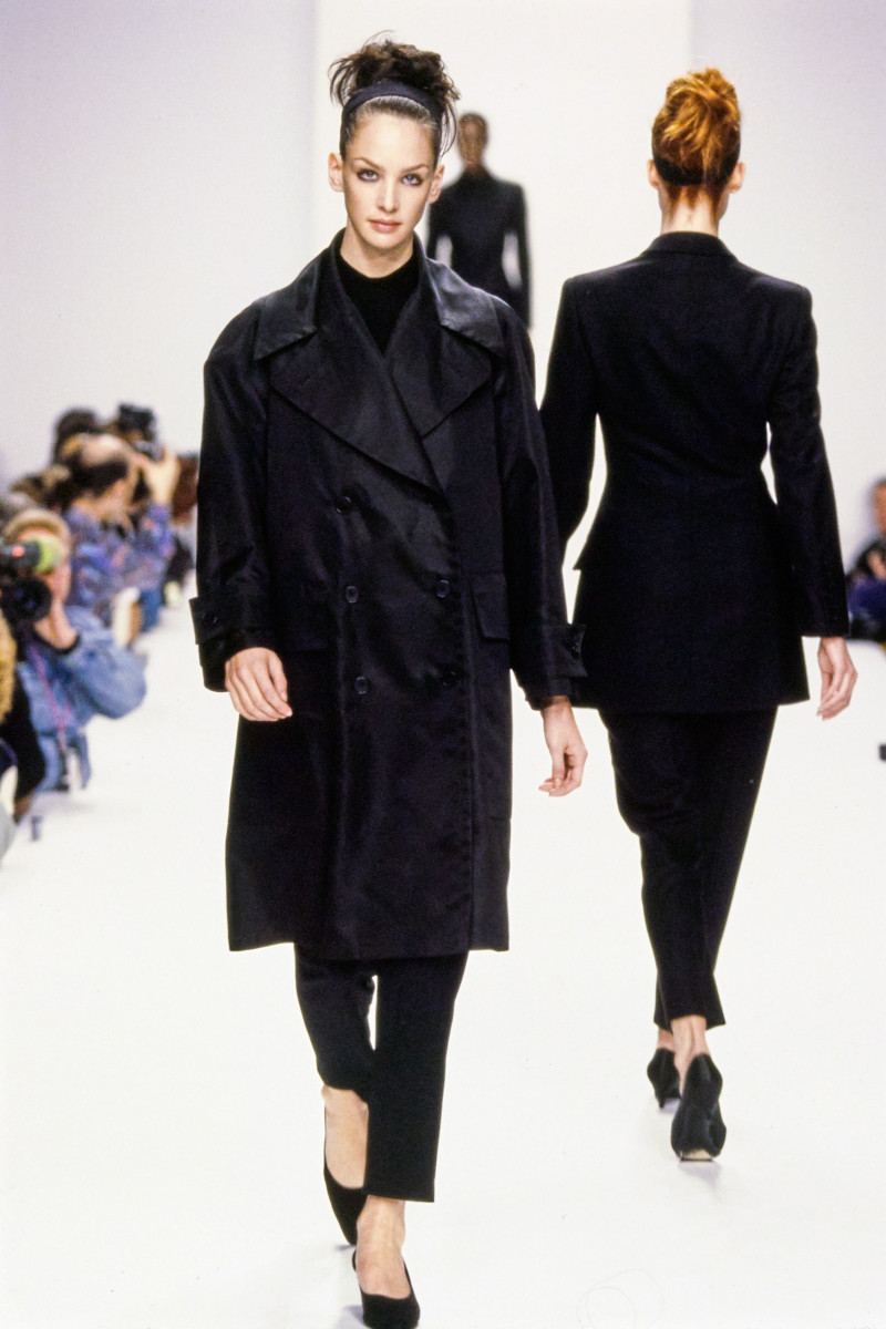 Debbie Deitering featured in  the Calvin Klein 205W39NYC fashion show for Autumn/Winter 1995