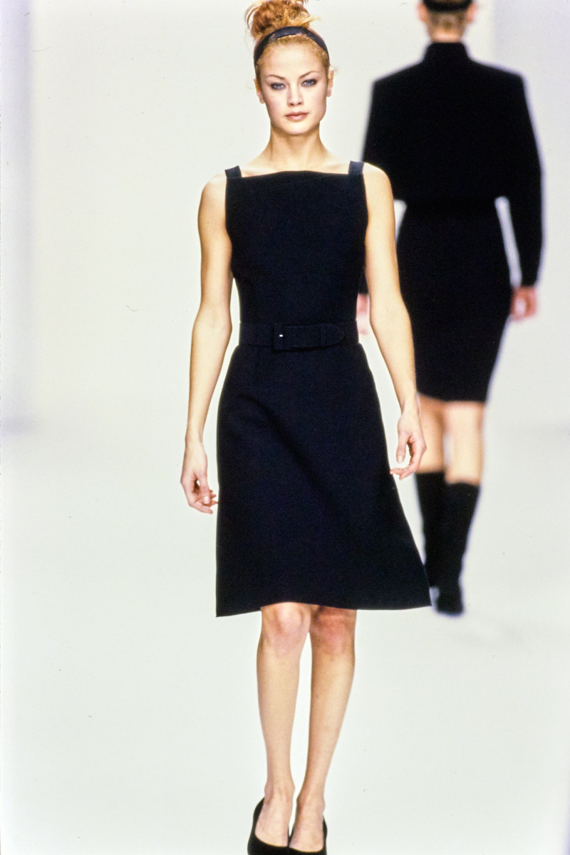 Carolyn Murphy featured in  the Calvin Klein 205W39NYC fashion show for Autumn/Winter 1995