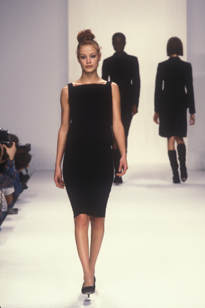 Carolyn Murphy featured in  the Calvin Klein 205W39NYC fashion show for Autumn/Winter 1995