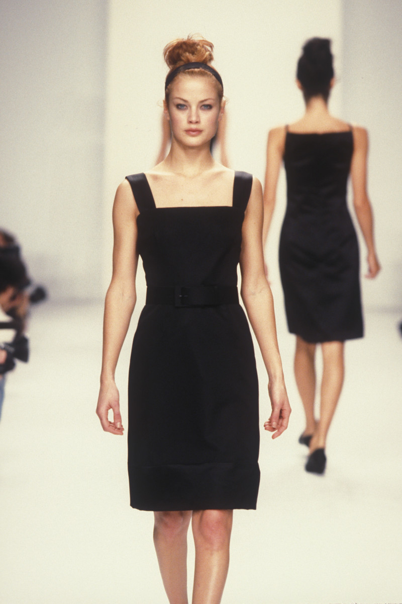 Carolyn Murphy featured in  the Calvin Klein 205W39NYC fashion show for Autumn/Winter 1995