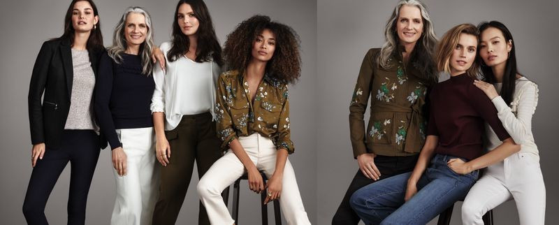 Anais Mali featured in  the Ann Taylor advertisement for Spring/Summer 2018