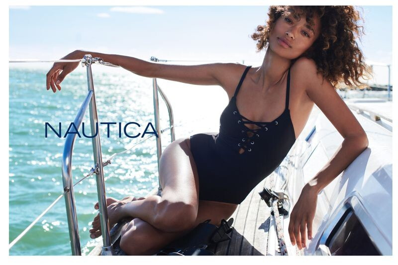 Anais Mali featured in  the Nautica advertisement for Summer 2019