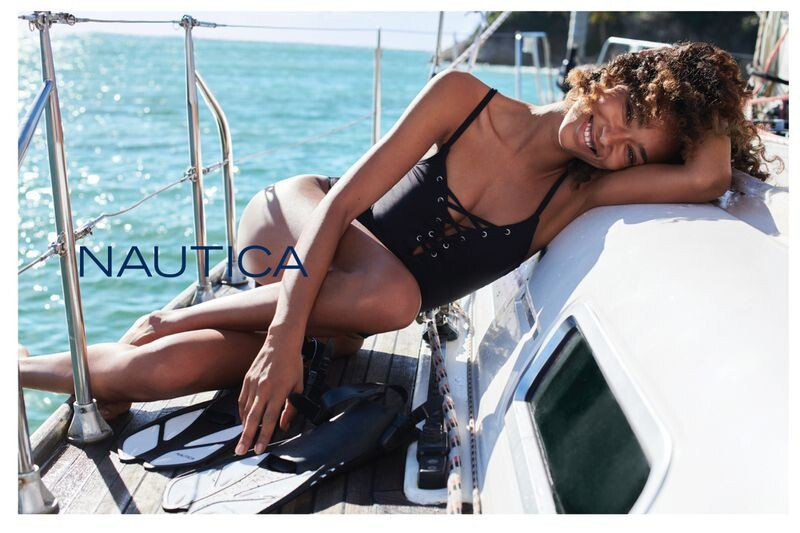 Anais Mali featured in  the Nautica advertisement for Summer 2019
