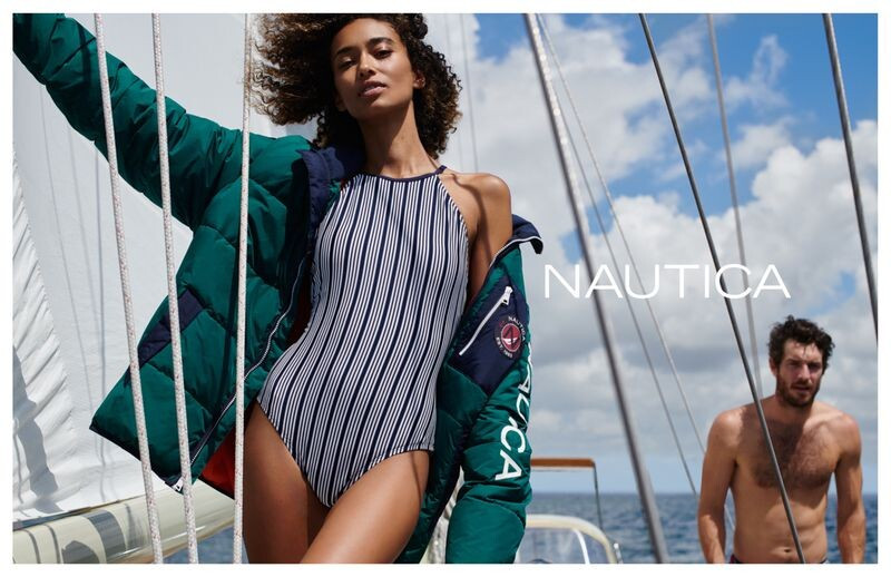 Anais Mali featured in  the Nautica advertisement for Autumn/Winter 2019