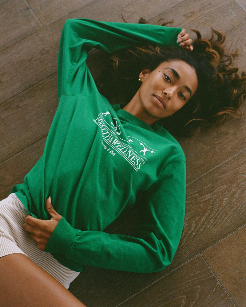 Anais Mali featured in  the Sporty & Rich Big Green Capsule  lookbook for Spring/Summer 2020