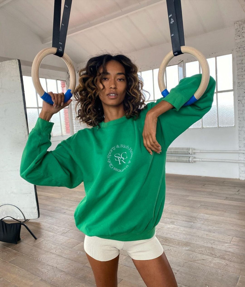 Anais Mali featured in  the Sporty & Rich Big Green Capsule  lookbook for Spring/Summer 2020