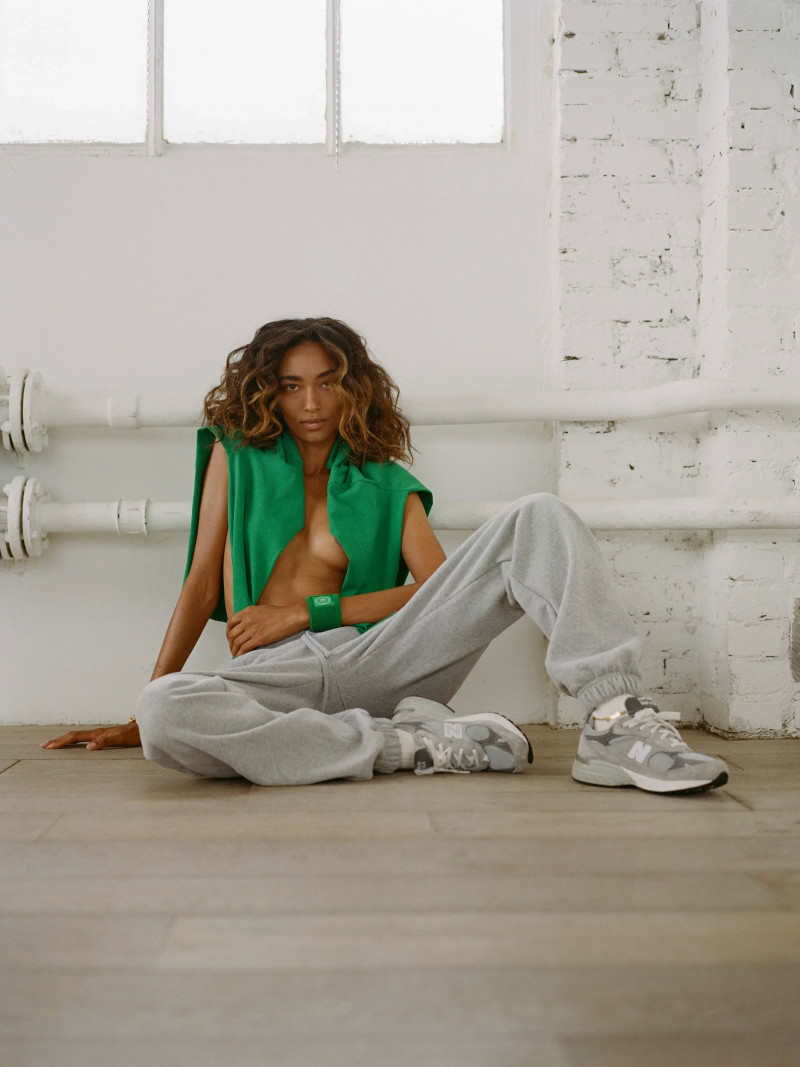 Anais Mali featured in  the Sporty & Rich Big Green Capsule  lookbook for Spring/Summer 2020
