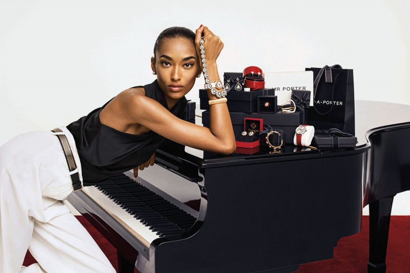 Anais Mali featured in  the Net-a-Porter advertisement for Holiday 2017