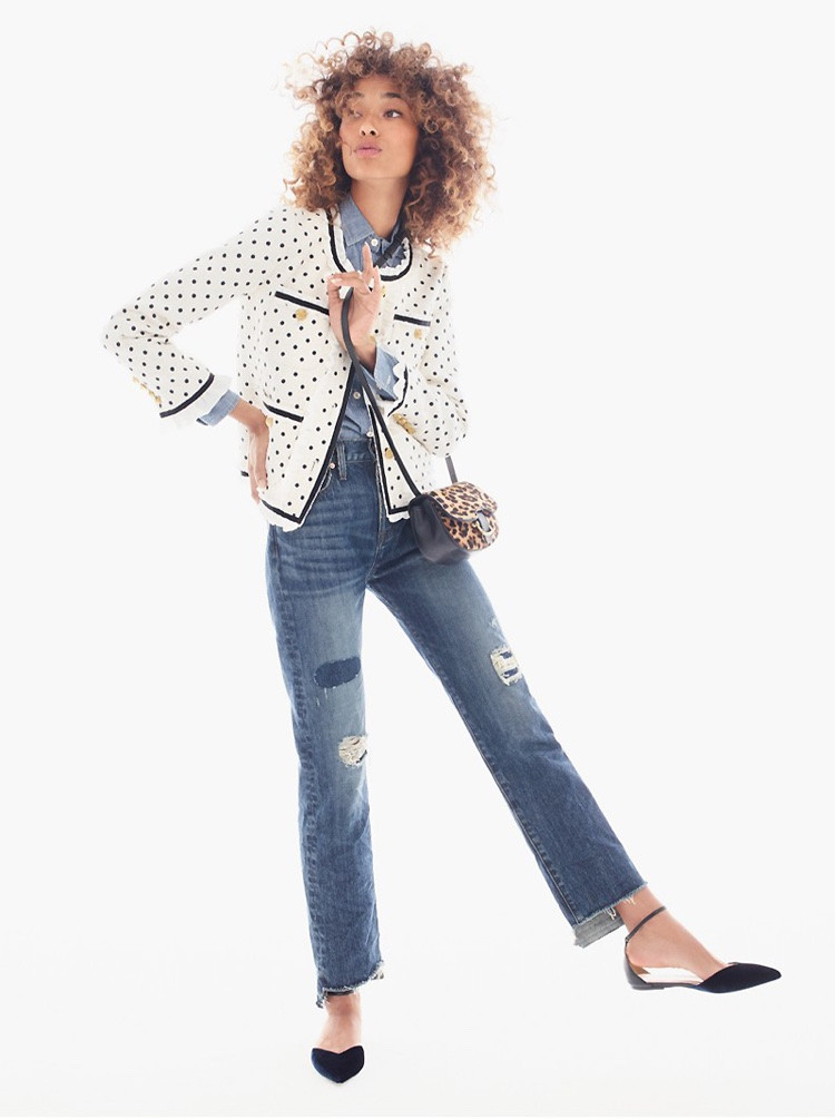 Anais Mali featured in  the J.Crew lookbook for Winter 2016