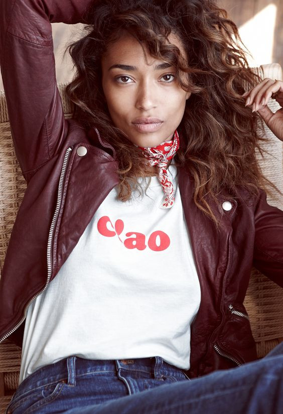 Anais Mali featured in  the Madewell lookbook for Pre-Fall 2016