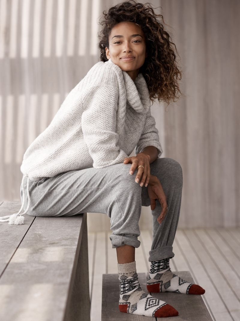 Anais Mali featured in  the Madewell lookbook for Winter 2016