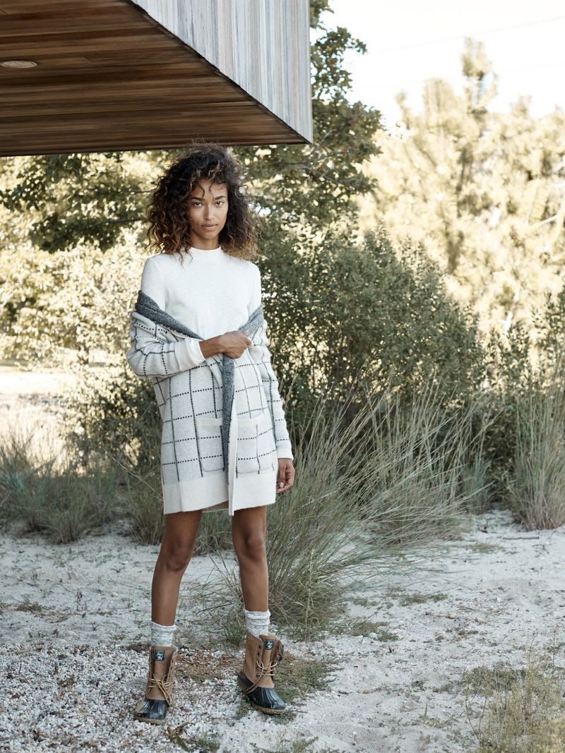 Anais Mali featured in  the Madewell lookbook for Winter 2016