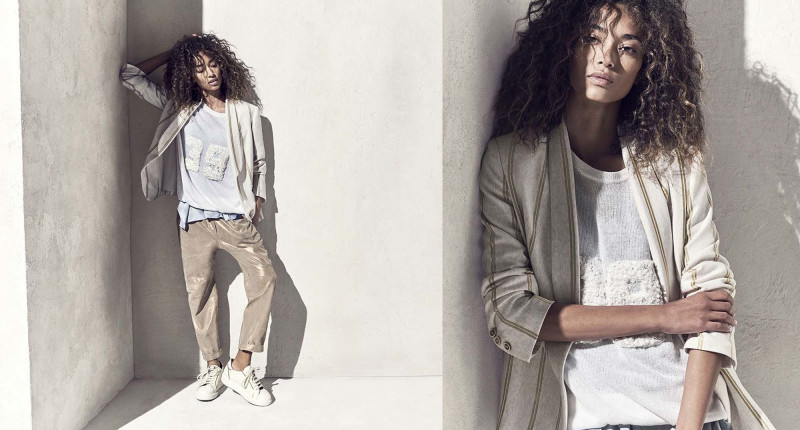 Anais Mali featured in  the Brunello Cucinelli advertisement for Spring/Summer 2017