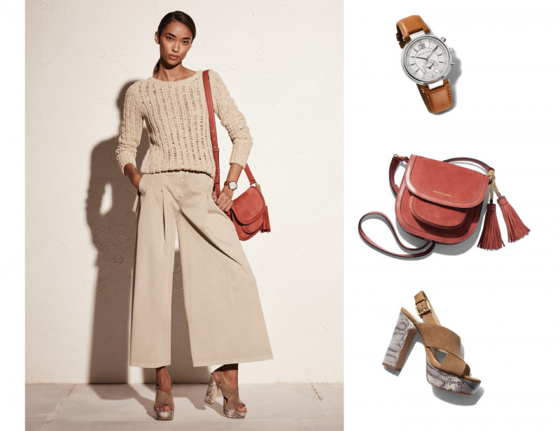 Anais Mali featured in  the Michael Kors Collection Culottes to Covet Trend Lookbook lookbook for Pre-Fall 2016