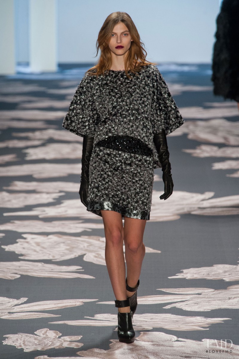 Karlina Caune featured in  the Vera Wang fashion show for Autumn/Winter 2013