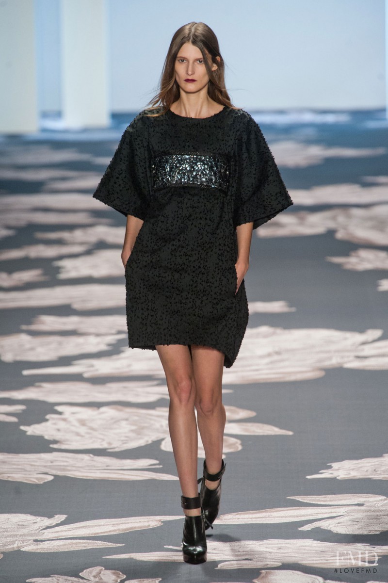 Marie Piovesan featured in  the Vera Wang fashion show for Autumn/Winter 2013