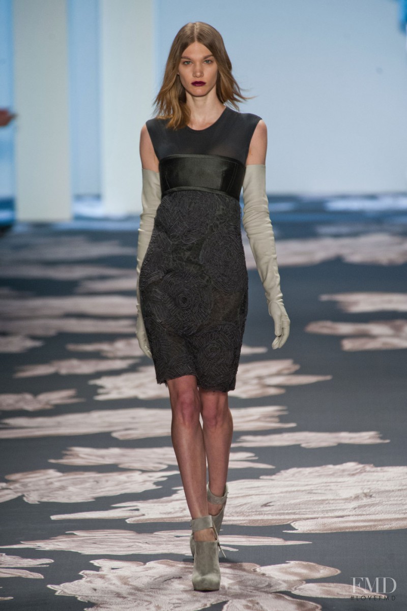 Irina Nikolaeva featured in  the Vera Wang fashion show for Autumn/Winter 2013